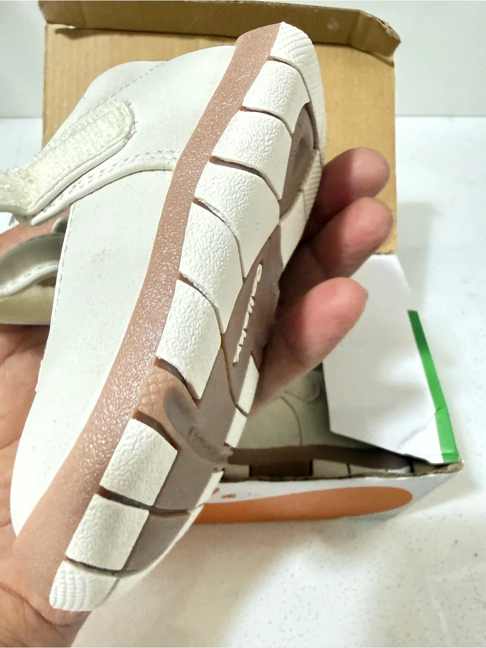 White and Yellow Baby Mary Jane Shoes